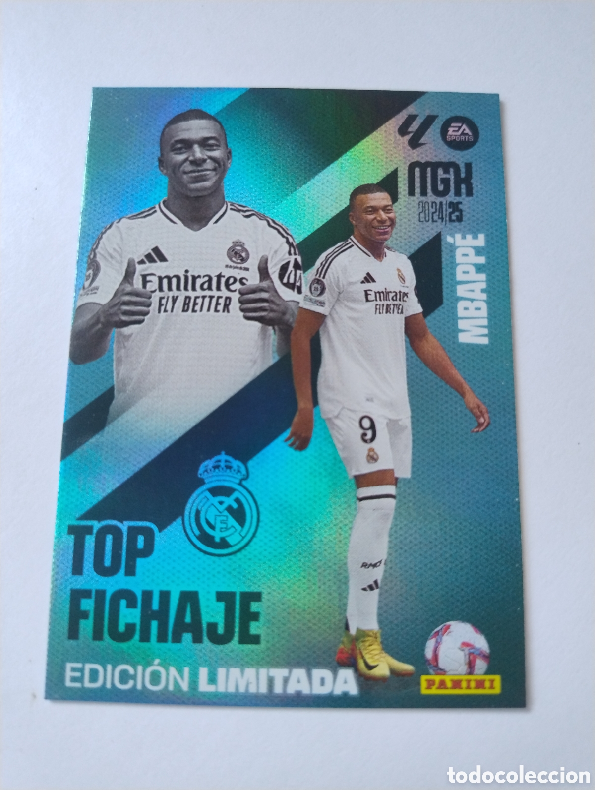 Figurine di Calcio: Mbappe - Real Madrid - Megacracks 2024 - 2025 Topps Fichaje Edici&oacute;n Limitada