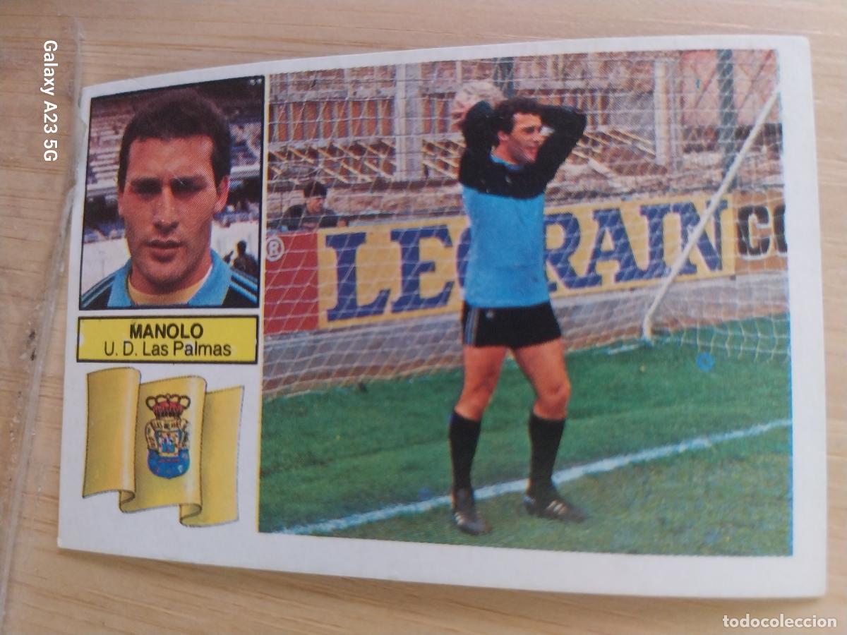 Cromos de f&uacute;tbol: MANOLO LAS PALMAS ED ESTE LIGA 1982 82 83 CROMO RECUPERADO ORIGINAL *
