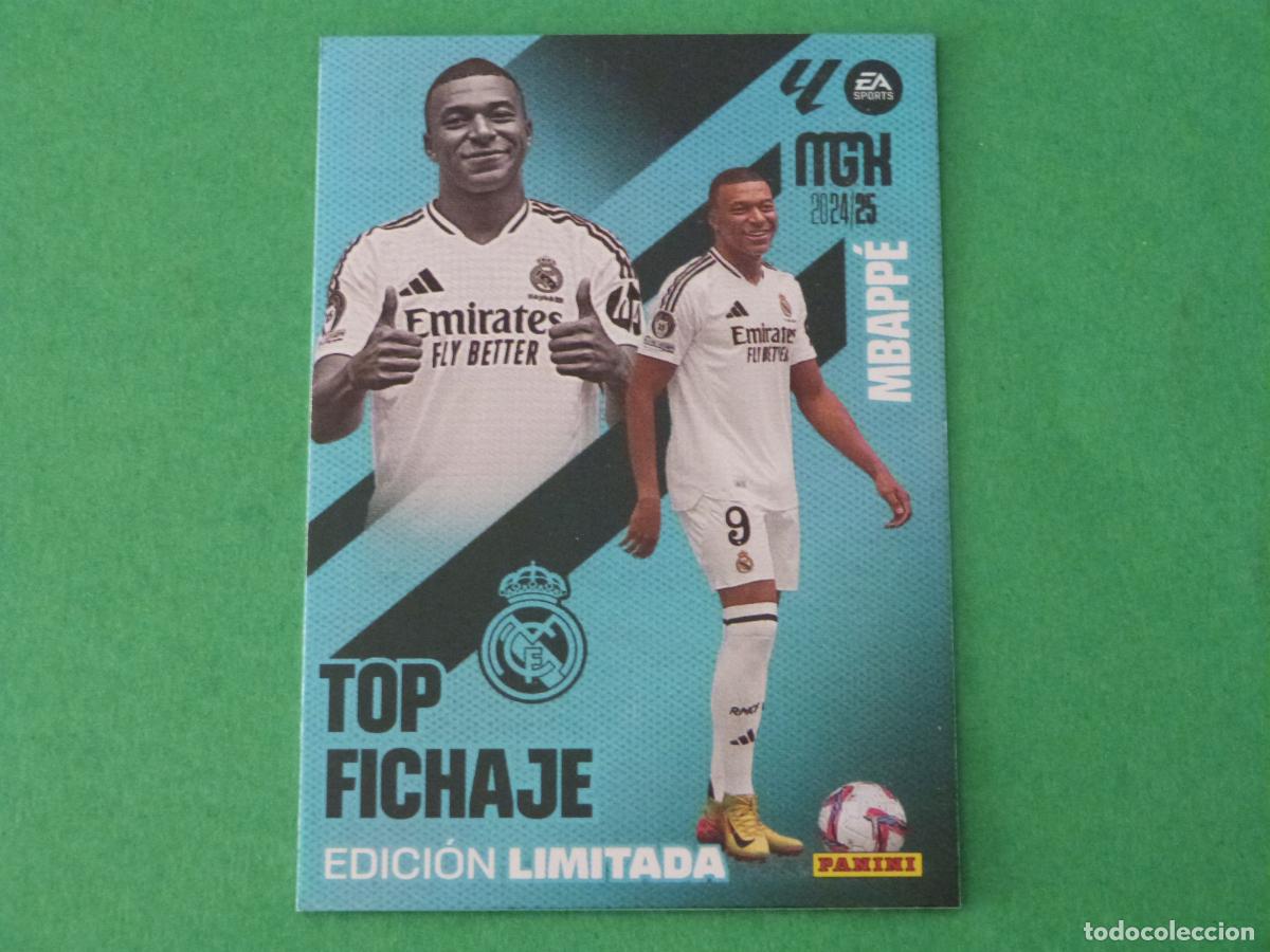 Cromos de f&uacute;tbol: TRADING CARD FUTBOL MBAPPE REAL MADRID C.F. EDICION LIMITADA LIGA MEGACRACKS 2024-2025/24-25 PANINI