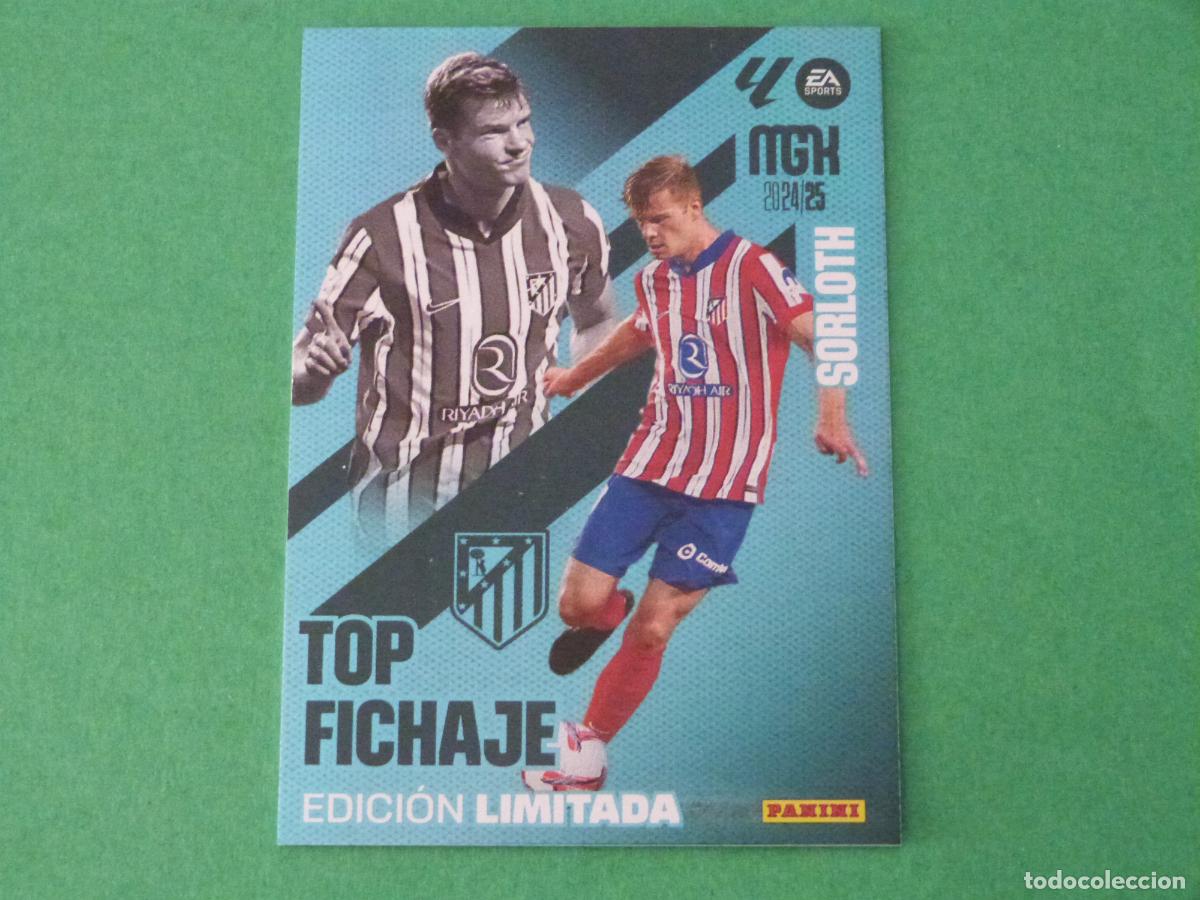 Figurine di Calcio: TRADING CARD FUTBOL SORLOTH ATLETICO DE MADRID ED. LIMITADA LIGA MEGACRACKS 2024-2025/24-25 PANINI