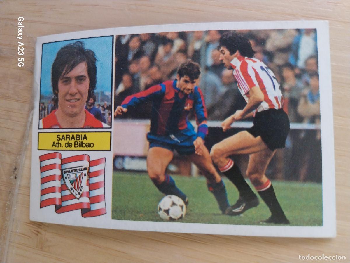 Figurine di Calcio: SARABIA BILBAO ED ESTE LIGA 1982 82 83 CROMO RECUPERADO ORIGINAL *--
