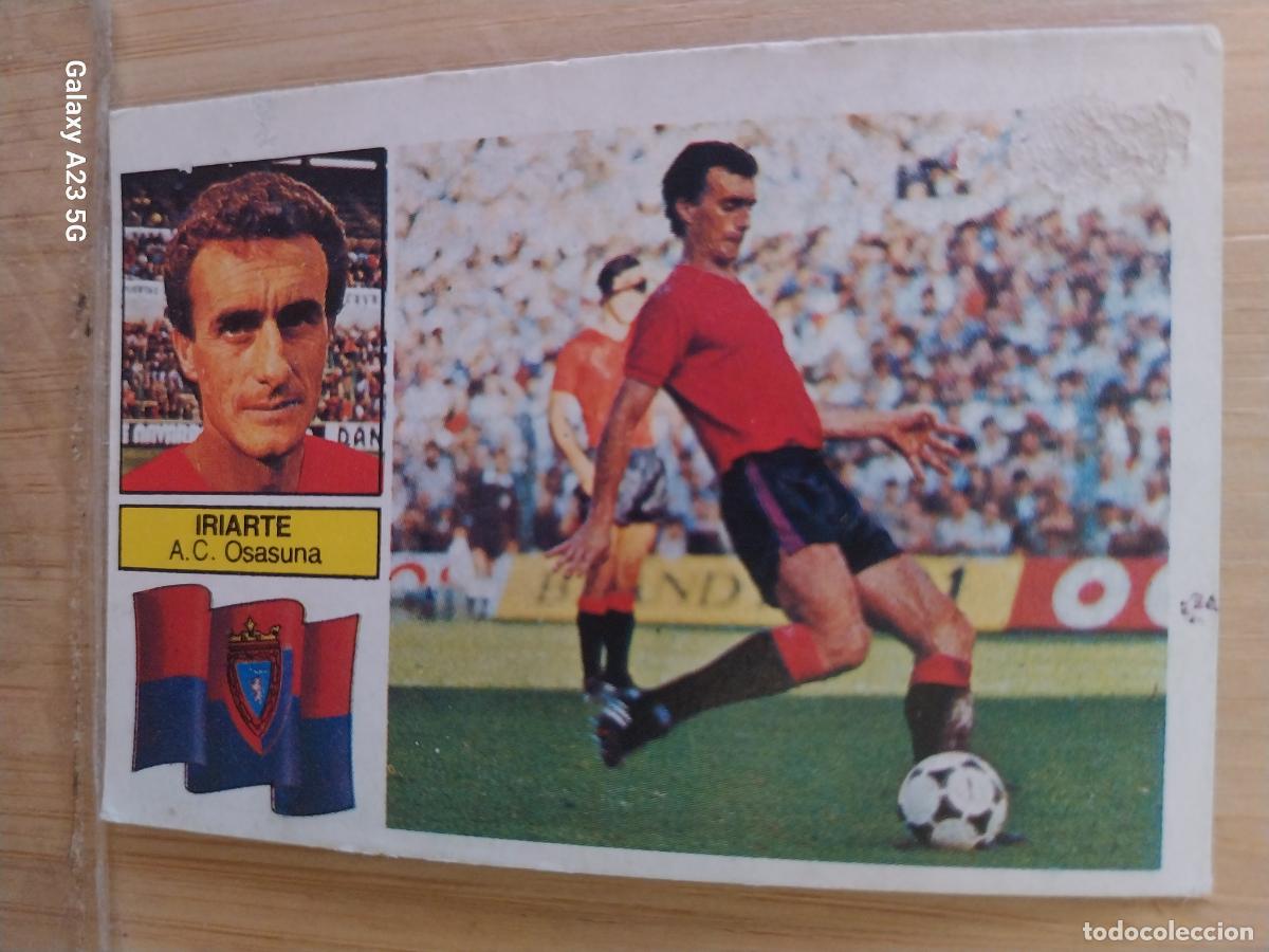 Cromos de f&uacute;tbol: IRIARTE OSASUNA ED ESTE LIGA 1982 82 83 CROMO RECUPERADO ORIGINAL *--