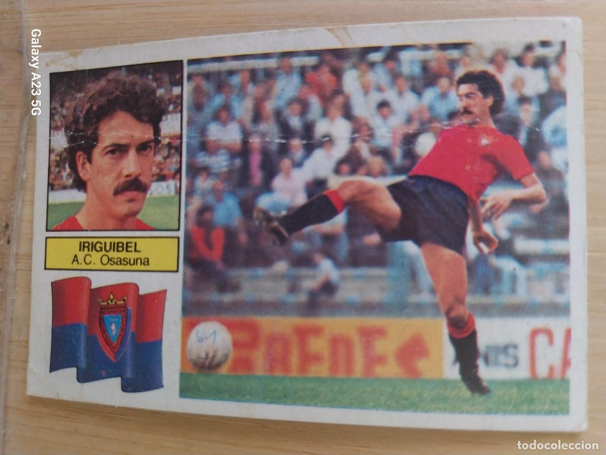 Cromos de f&uacute;tbol: IRIGUBEL OSASUNA ED ESTE LIGA 1982 82 83 CROMO RECUPERADO ORIGINAL *--