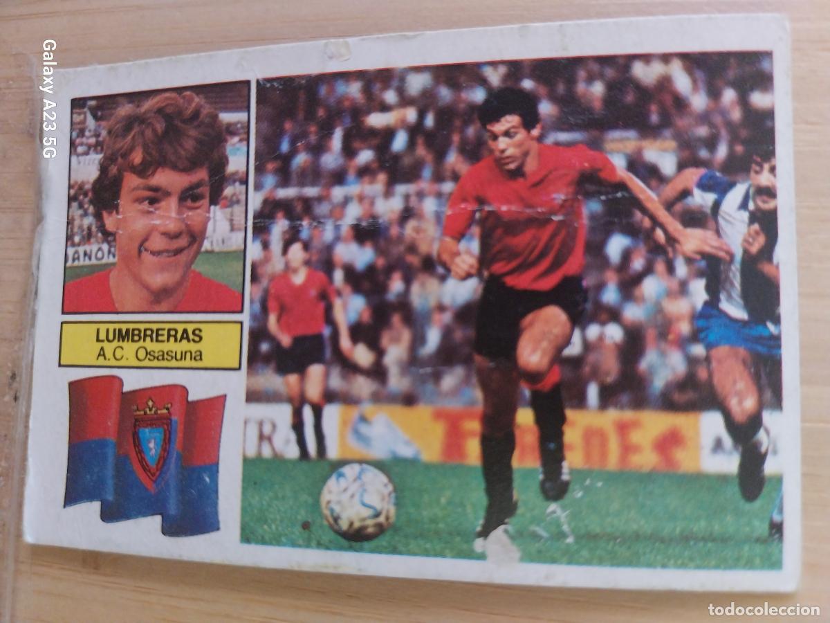 Cromos de f&uacute;tbol: LUMBRERAS OSASUNA ED ESTE LIGA 1982 82 83 CROMO RECUPERADO ORIGINAL *--