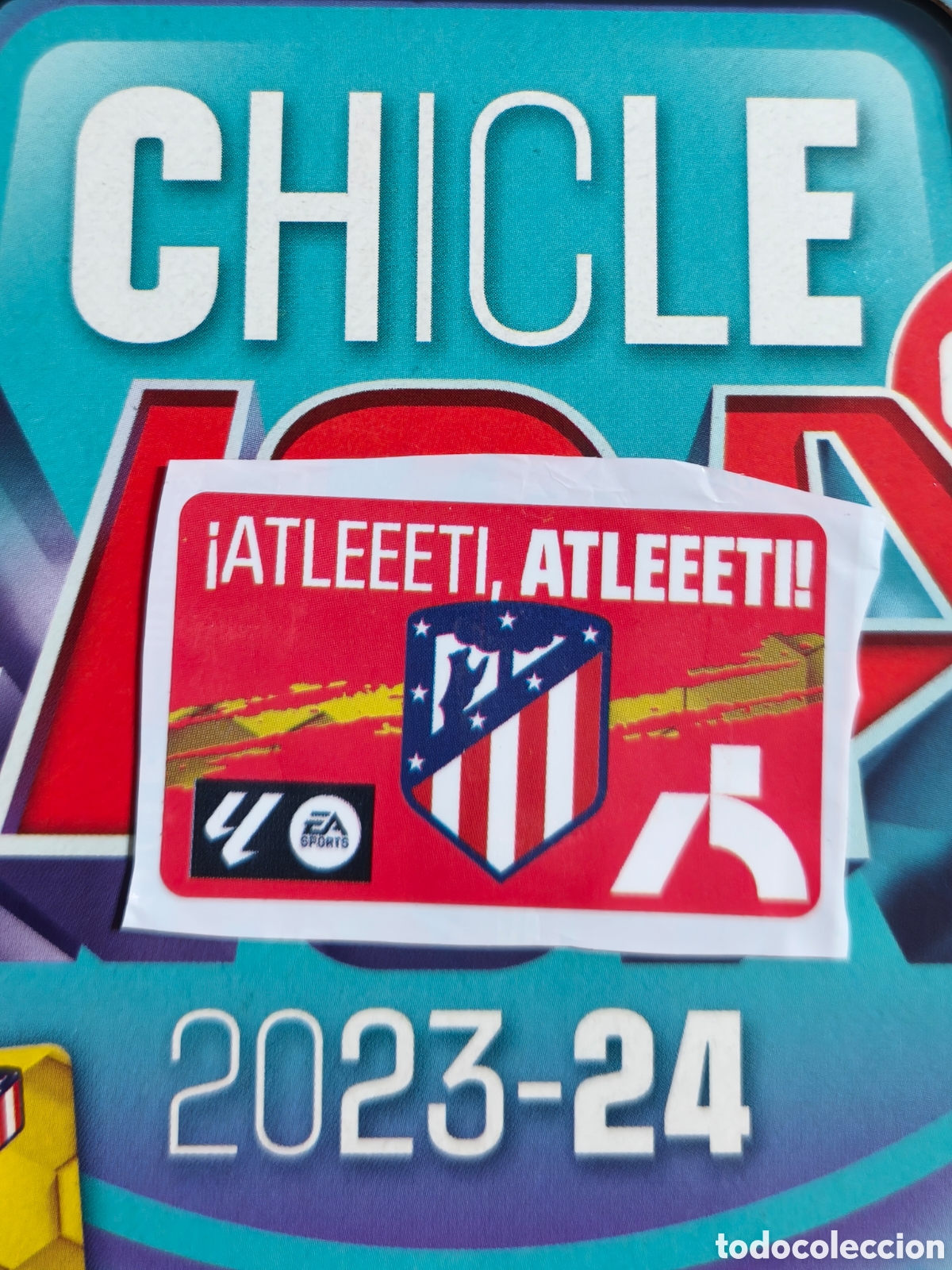 Cromos de f&uacute;tbol: Escudo Atl&eacute;tico De Madrid chicle liga este 24/24