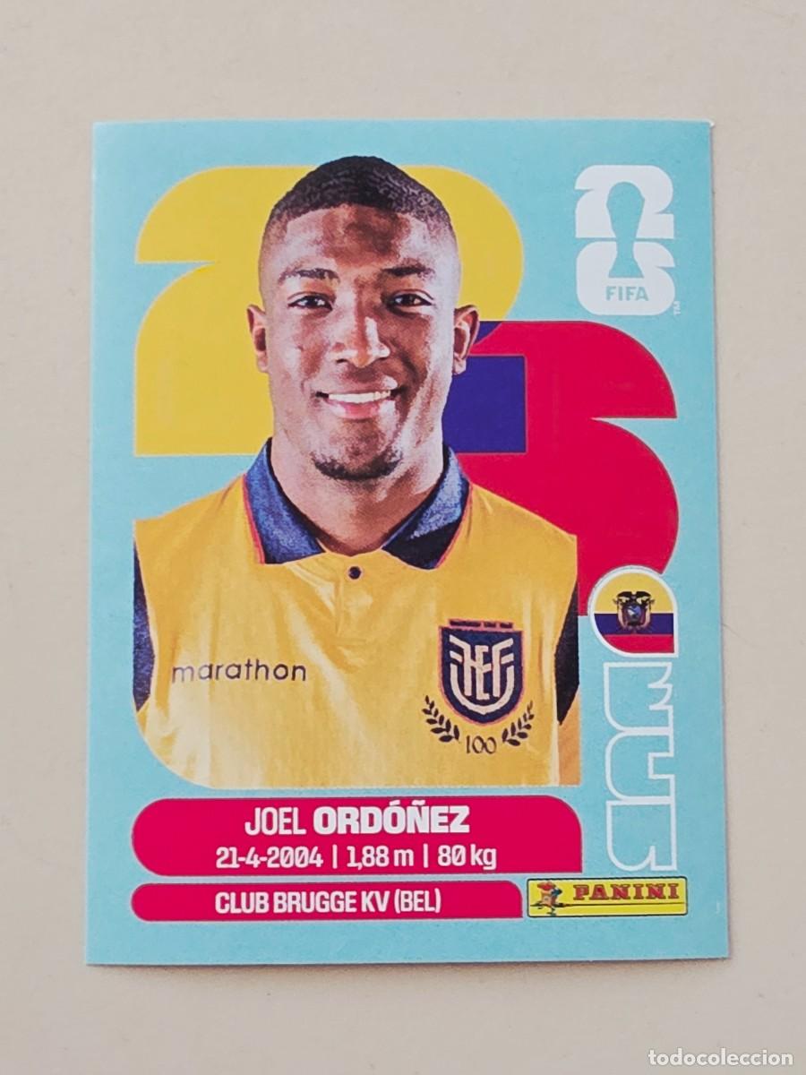 Cromos de f&uacute;tbol: ECU 8 Joel Ord&oacute;&ntilde;ez, Ecuador, Panini FIFA World Cup Mundial 2026 Sticker