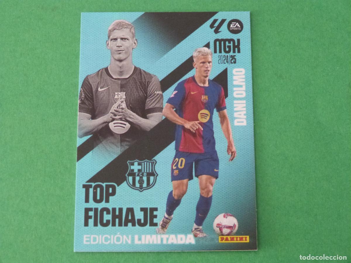 Cromos de f&uacute;tbol: TRADING CARD FUTBOL DANI OLMO F.C. BARCELONA ED. LIMITADA LIGA MEGACRACKS 2024-2025/24-25