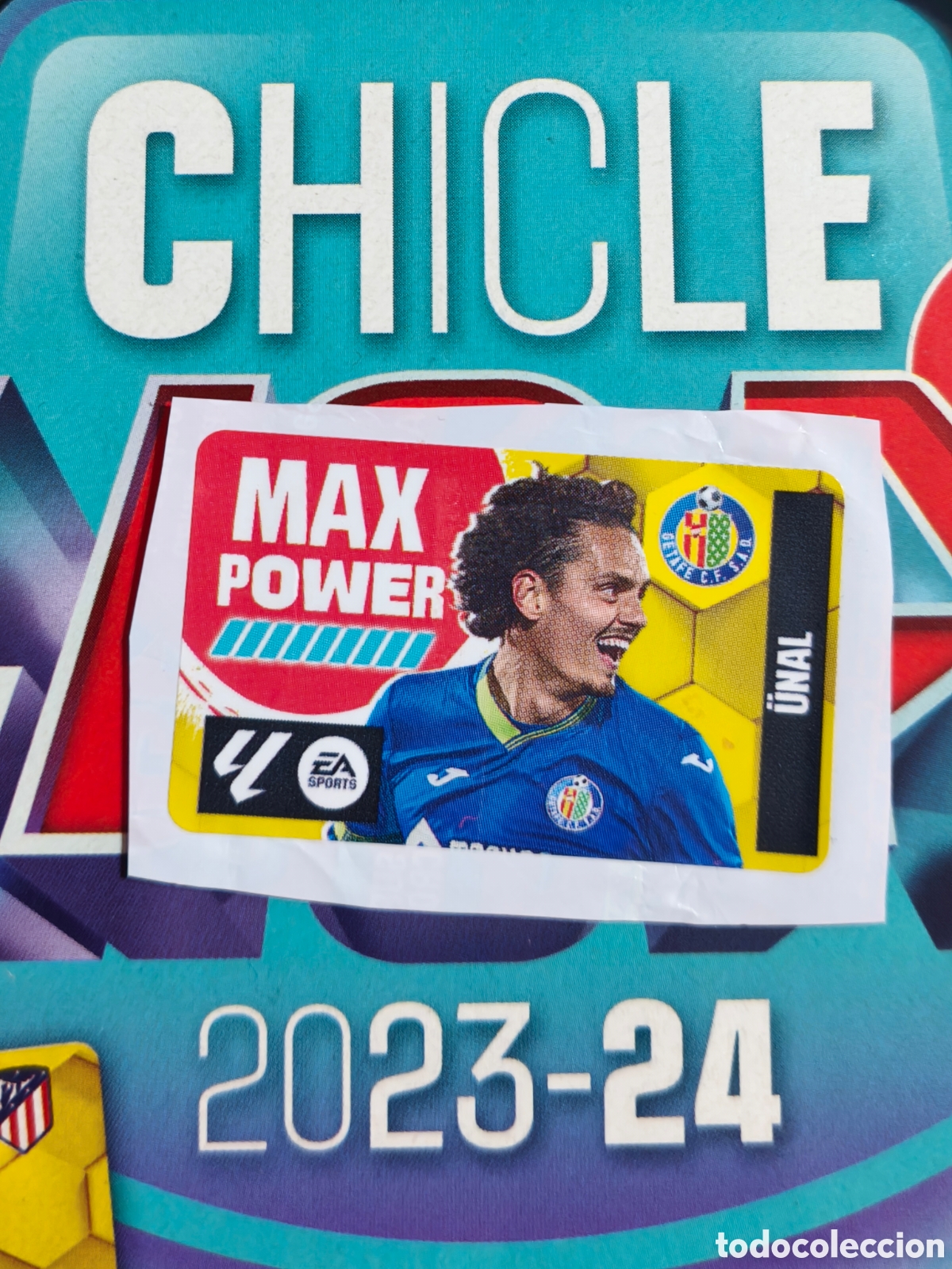 Cromos de f&uacute;tbol: Unal MAX POWER Chicle liga este 23/24 Getafe