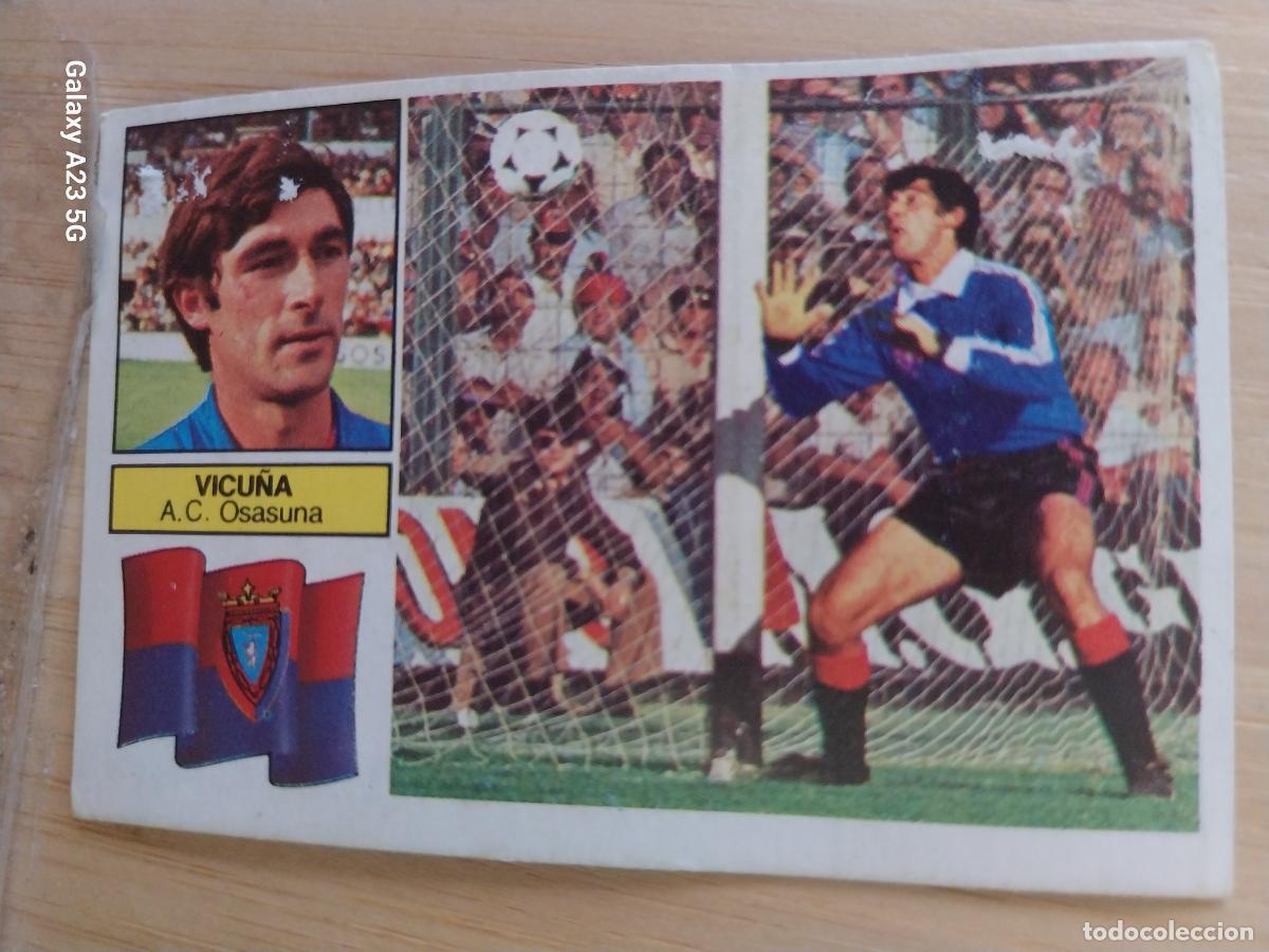 Cromos de f&uacute;tbol: VICU&Ntilde;A OSASUNA ED ESTE LIGA 1982 82 83 CROMO RECUPERADO ORIGINAL *--