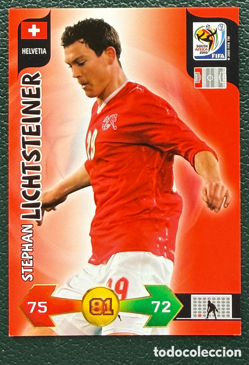 Cromos de f&uacute;tbol: STEPHAN LICHTSTEINER SUIZA FICHAS ALBUM ADRENALYN XL MUNDIAL SOUTH AFRICA 2010