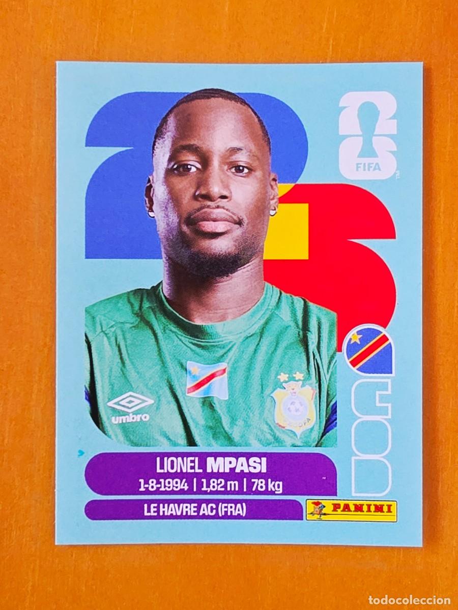 Cromos de f&uacute;tbol: COD 2 Lionel Mpasi, Rep&uacute;blica Democr&aacute;tica del Congo, Panini FIFA World Cup Mundial 2026 Sticker