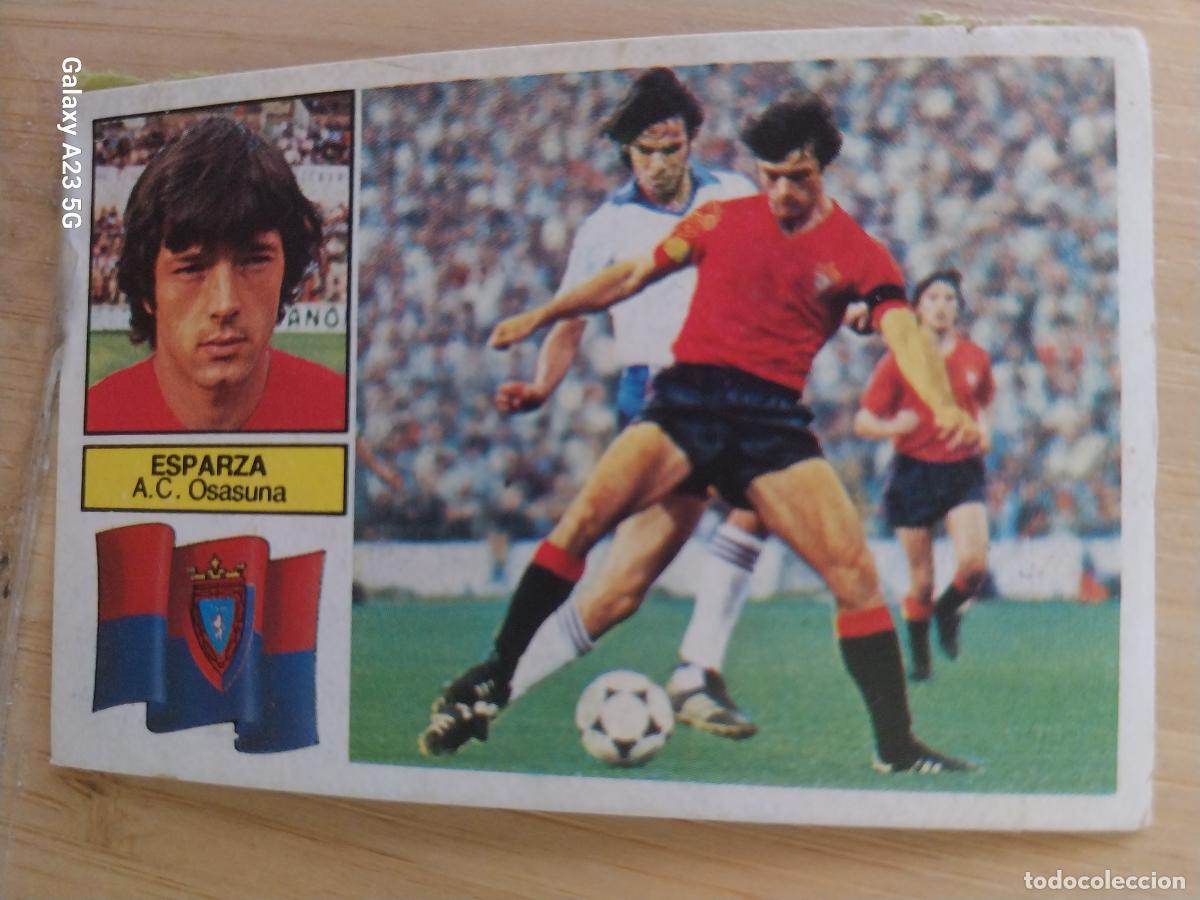 Cromos de f&uacute;tbol: ESPARZA OSASUNA ED ESTE LIGA 1982 82 83 CROMO RECUPERADO ORIGINAL *--