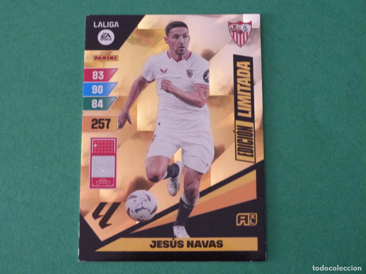 Cromos de f&uacute;tbol: TRADING CARD FUTBOL JESUS NAVAS SEVILLA FC EDICION LIMITADA LIGA ADRENALYN XL 2023-2024/23-24 PANINI