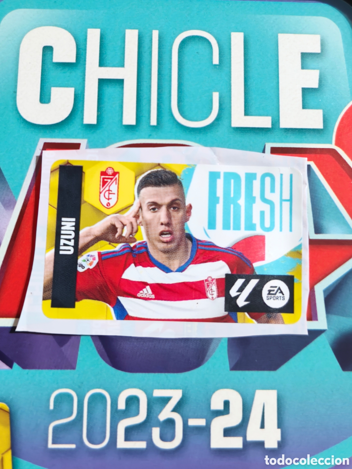 Cromos de f&uacute;tbol: Uzuni FRESH chicle liga este 23/24 Granada