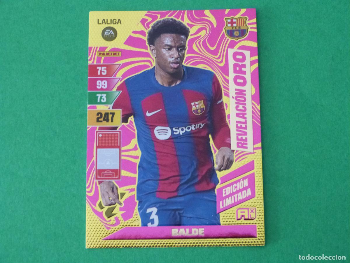 Fu&szlig;ball-Sticker: TRADING CARD FUTBOL BALDE F.C. BARCELONA ED. LIMITADA LIGA ADRENALYN XL 2023-2024/23-24 PANINI