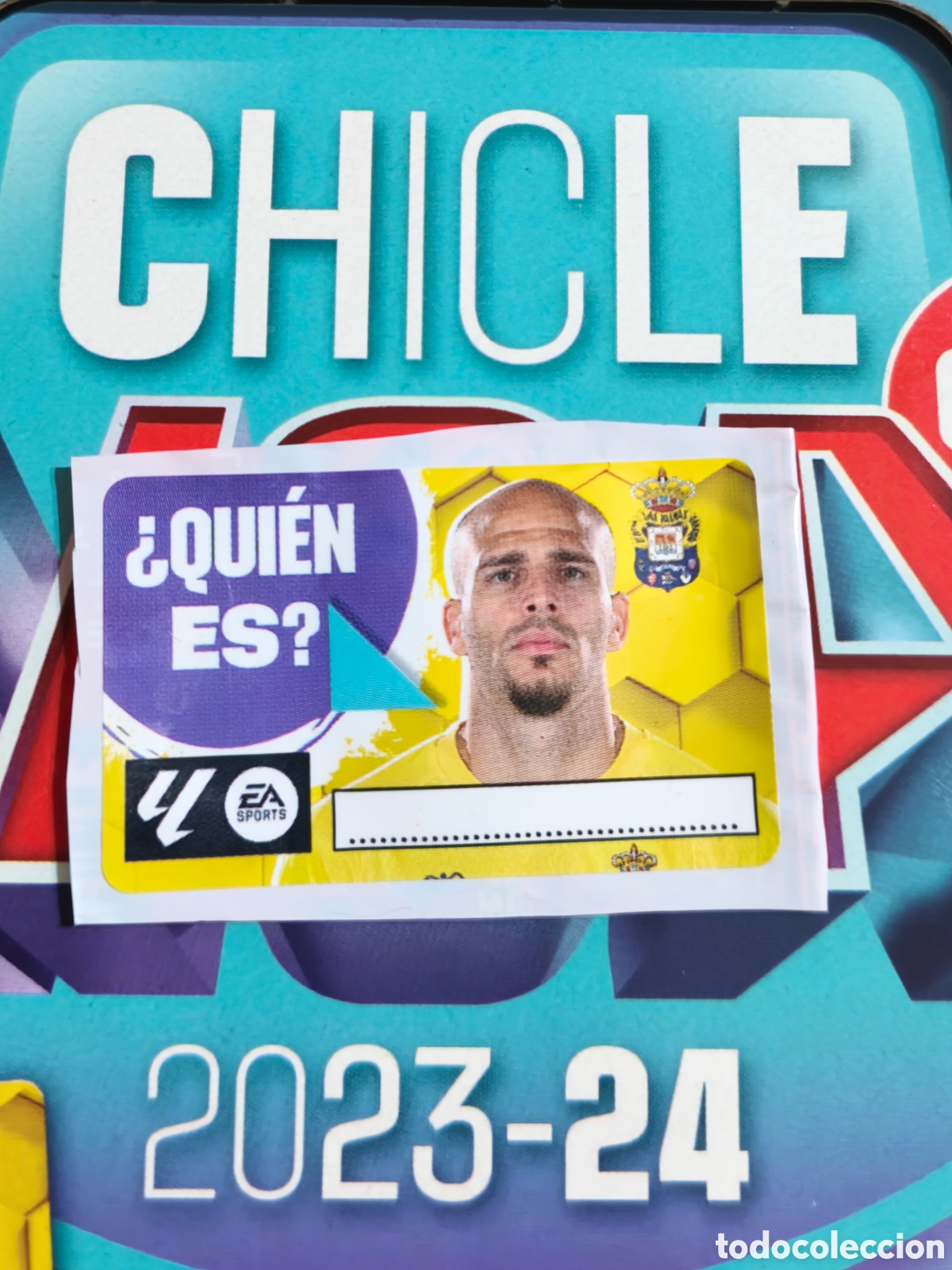 Fu&szlig;ball-Sticker: Sandro &iquest;QUIEN ES? chicle liga este 23/24 Las Palmas