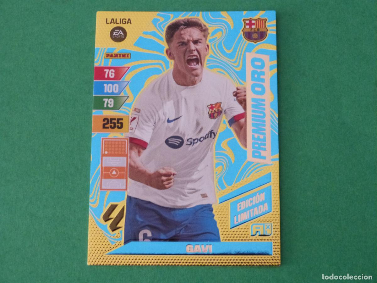 Fu&szlig;ball-Sticker: TRADING CARD FUTBOL GAVI F.C. BARCELONA ED. LIMITADA LIGA ADRENALYN XL 2023-2024/23-24 PANINI