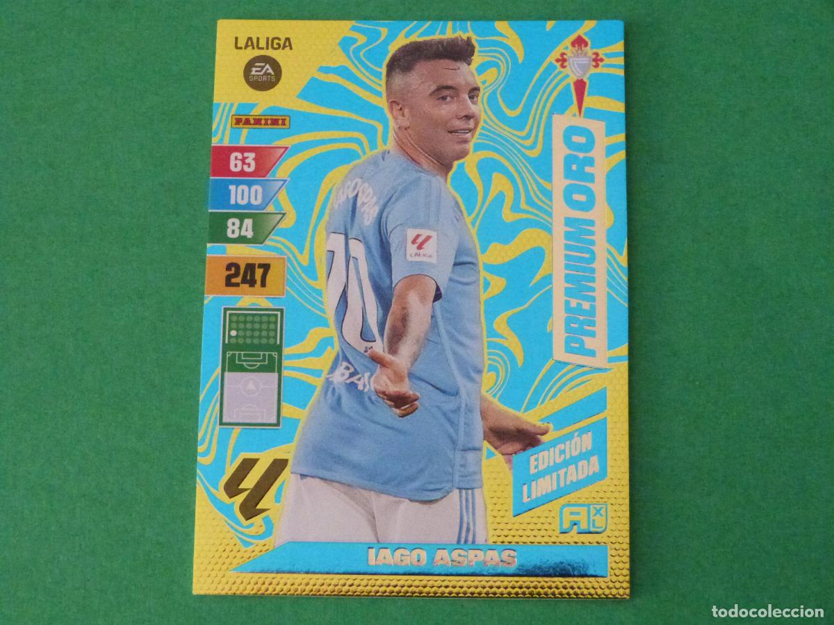 Cromos de f&uacute;tbol: TRADING CARD FUTBOL IAGO ASPAS CELTA DE VIGO ED. LIMITADA LIGA ADRENALYN XL 2023-2024/23-24 PANINI