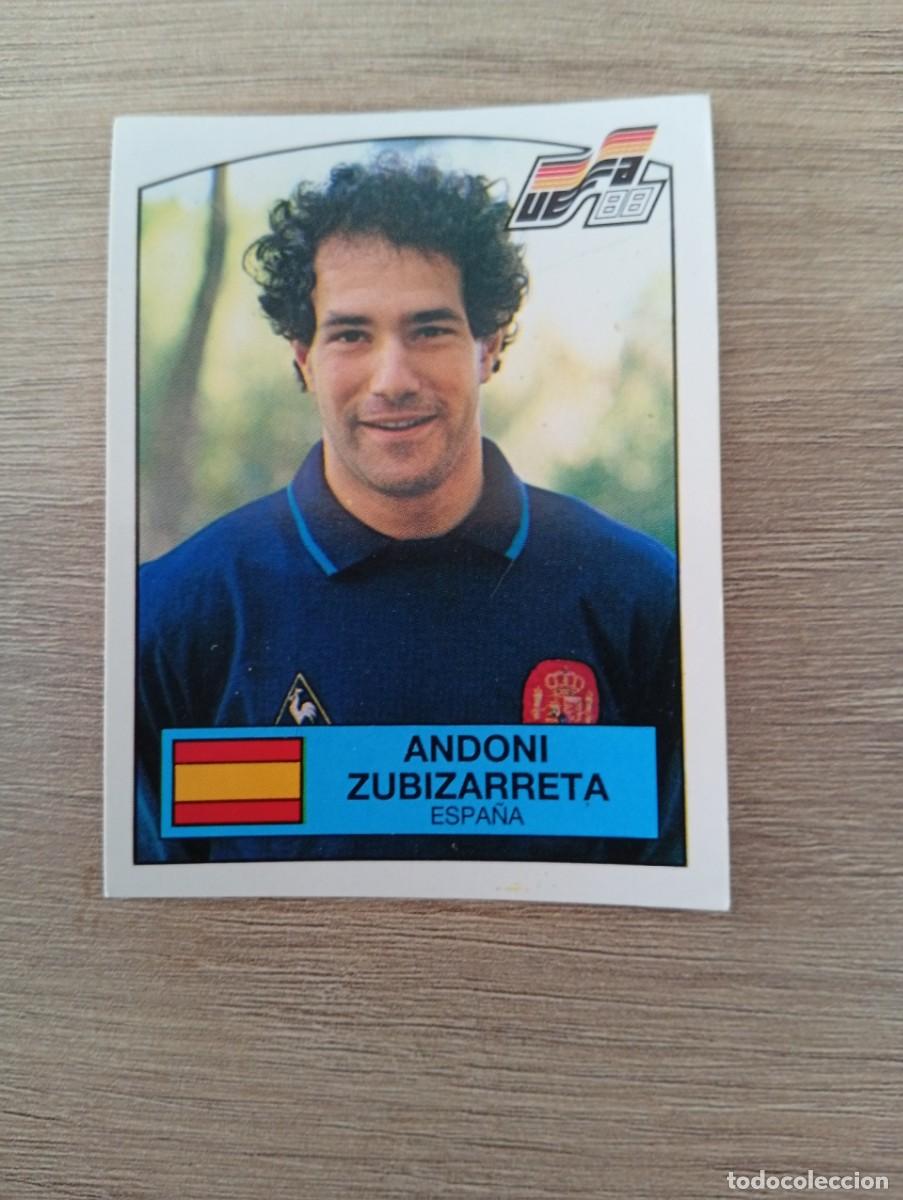 Cromos de f&uacute;tbol: ANDONI ZUBIZARRETA 133 ESPA&Ntilde;A EUROCOPA EURO 1988 88 ALEMANIA NUNCA PEGADO SIN PEGAR