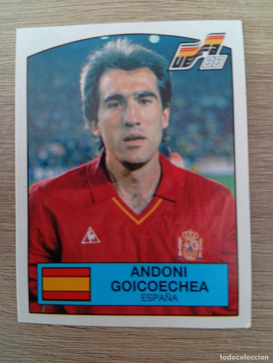 Cromos de f&uacute;tbol: ANDONI GOICOECHEA 136 ESPA&Ntilde;A EUROCOPA EURO 1988 88 ALEMANIA NUNCA PEGADO SIN PEGAR