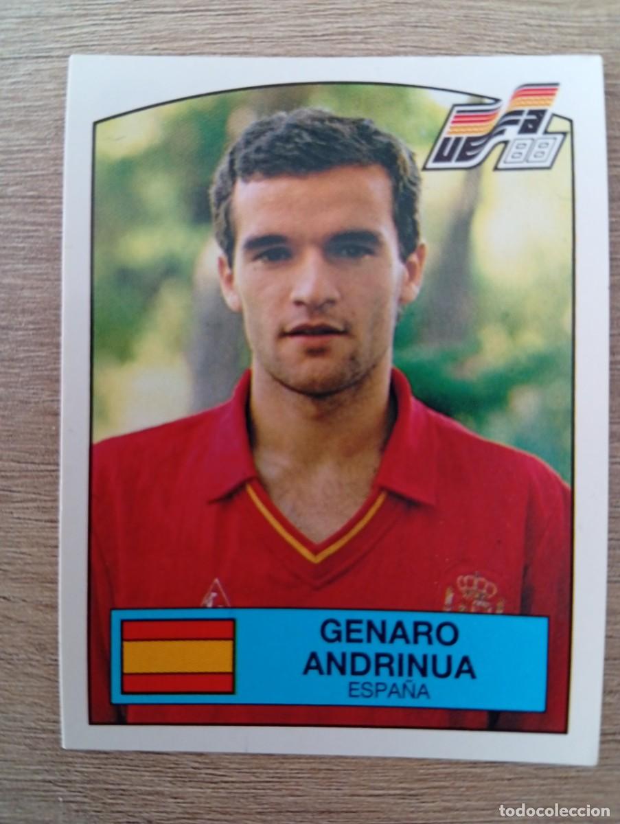 Cromos de f&uacute;tbol: GENARO ANDRINUA 138 ESPA&Ntilde;A EUROCOPA EURO 1988 88 ALEMANIA NUNCA PEGADO SIN PEGAR