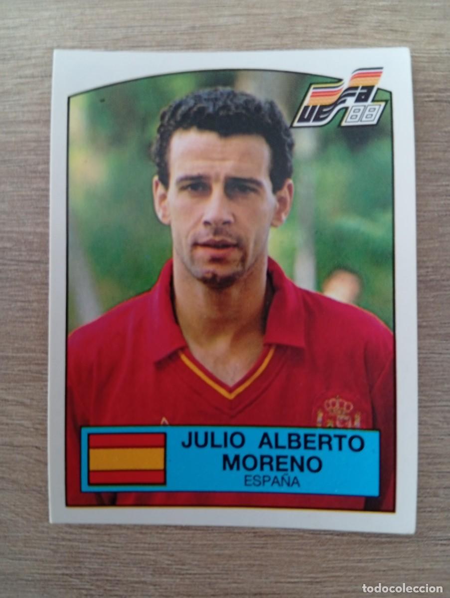 Cromos de f&uacute;tbol: JULIO ALBERTO MORENO 139 ESPA&Ntilde;A EUROCOPA EURO 1988 88 ALEMANIA NUNCA PEGADO SIN PEGAR