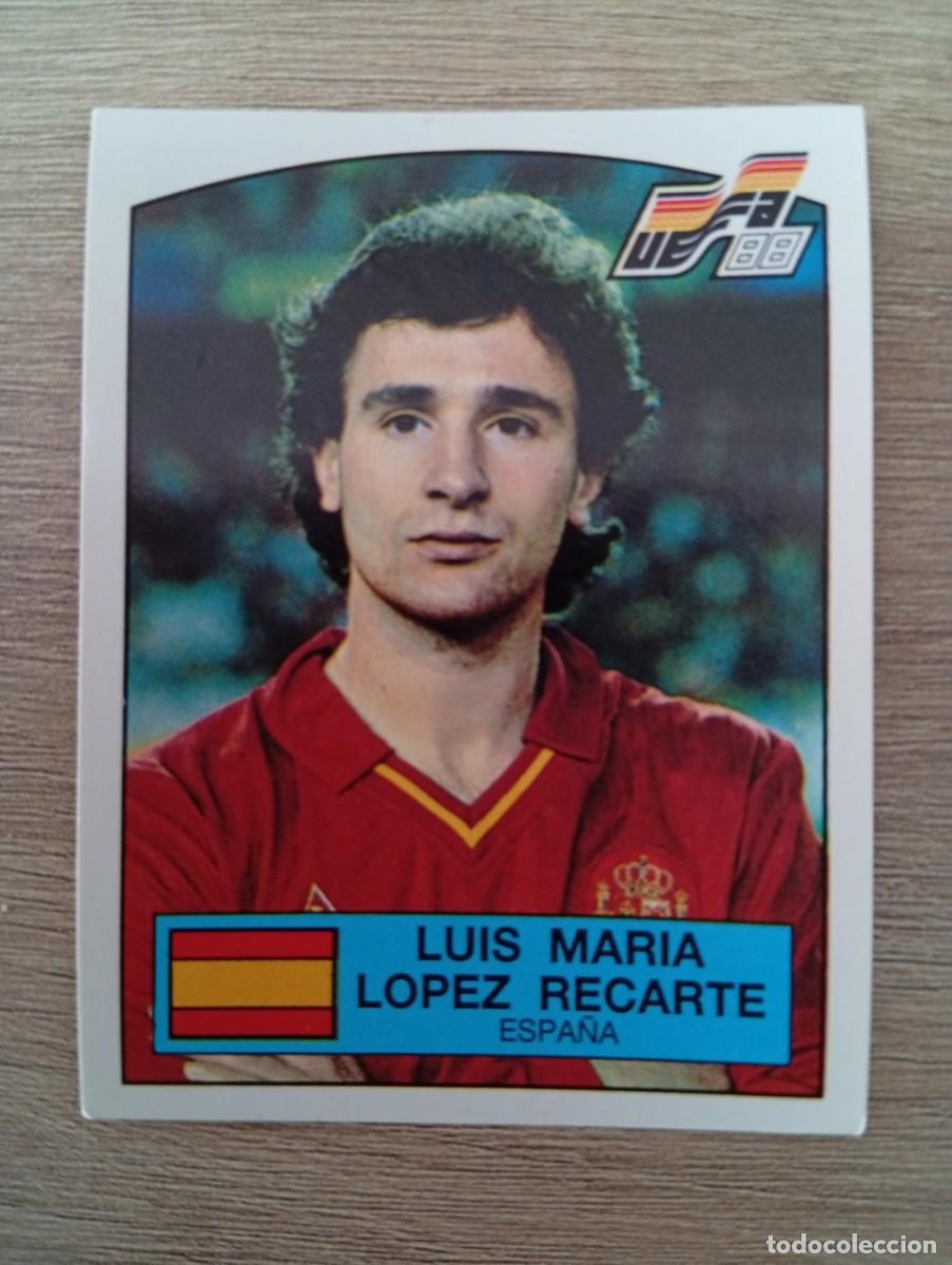 Cromos de f&uacute;tbol: LUIS MARIA LOPEZ RECARTE 140 ESPA&Ntilde;A EUROCOPA EURO 1988 88 ALEMANIA NUNCA PEGADO SIN PEGAR