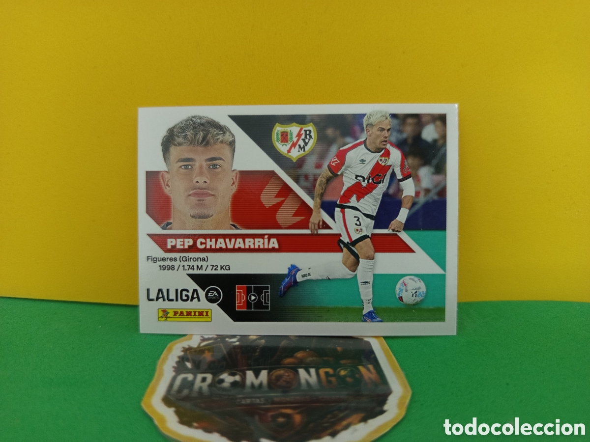 Cromos de f&uacute;tbol: ❇️ CROMO ⚽ PEP CHAVARR&Iacute;A RAYO VALLECANO LIGA 26 27 2026 2027 EDICIONES ESTE PANINI SIN PEGAR❇️