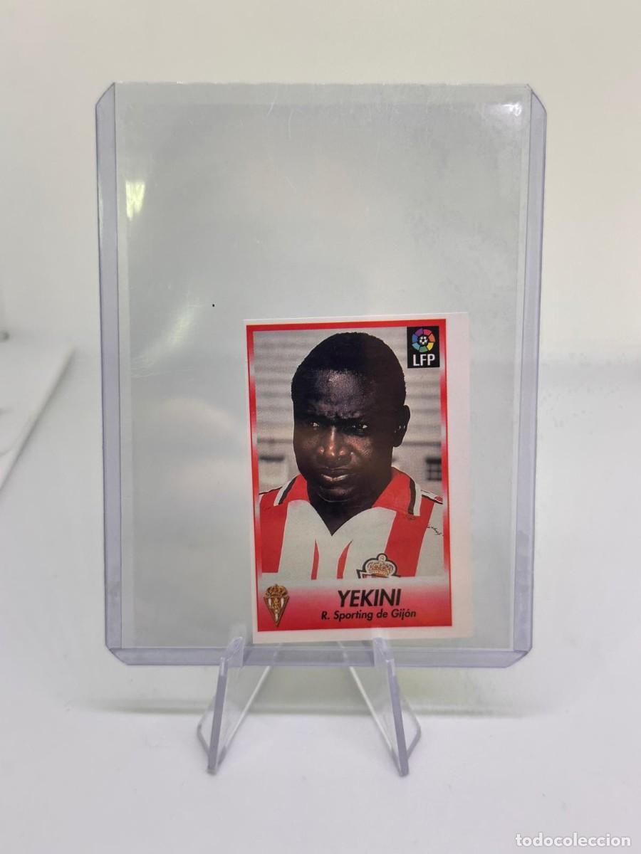 Football Stickers: Yekini 114 Sporting Gijon Dificil Bollycao Futbol 96 97 1996 1997 sin pegar