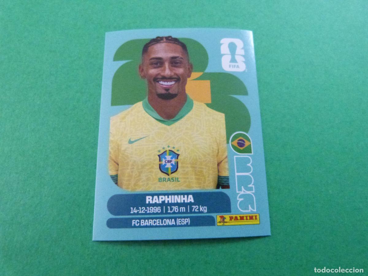 Cartes &agrave; collectionner de Football: CROMO FUTBOL RAPHINHA BRASIL SIN PEGAR N&ordm; 19 BRA 19 MUNDIAL 2026 PANINI