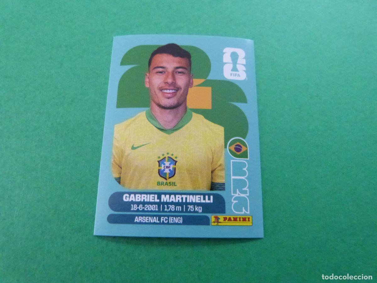 Cartes &agrave; collectionner de Football: CROMO FUTBOL GABRIEL MARTINELLI BRASIL SIN PEGAR N&ordm; 18 BRA 18 MUNDIAL 2026 PANINI