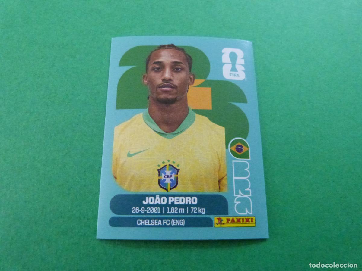 Cromos de f&uacute;tbol: CROMO FUTBOL JOAO PEDRO BRASIL SIN PEGAR N&ordm; 16 BRA 16 MUNDIAL 2026 PANINI