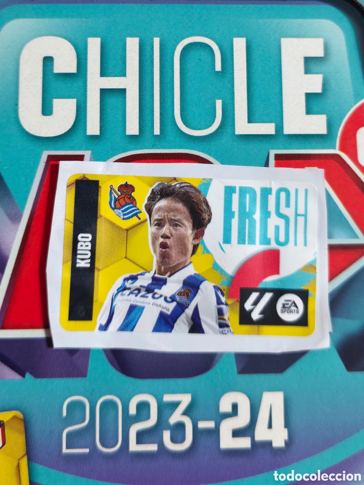 Cromos de f&uacute;tbol: Kubo FRESH chicle liga este 23/24 Real Sociedad
