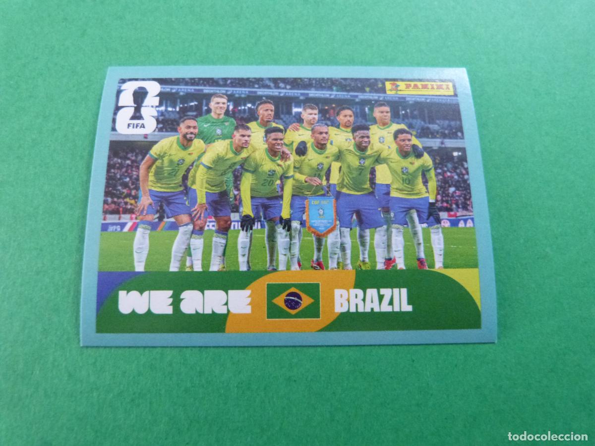 Cromos de f&uacute;tbol: CROMO FUTBOL SELECCION BRASIL SIN PEGAR N&ordm; 13 BRA 13 MUNDIAL 2026 PANINI