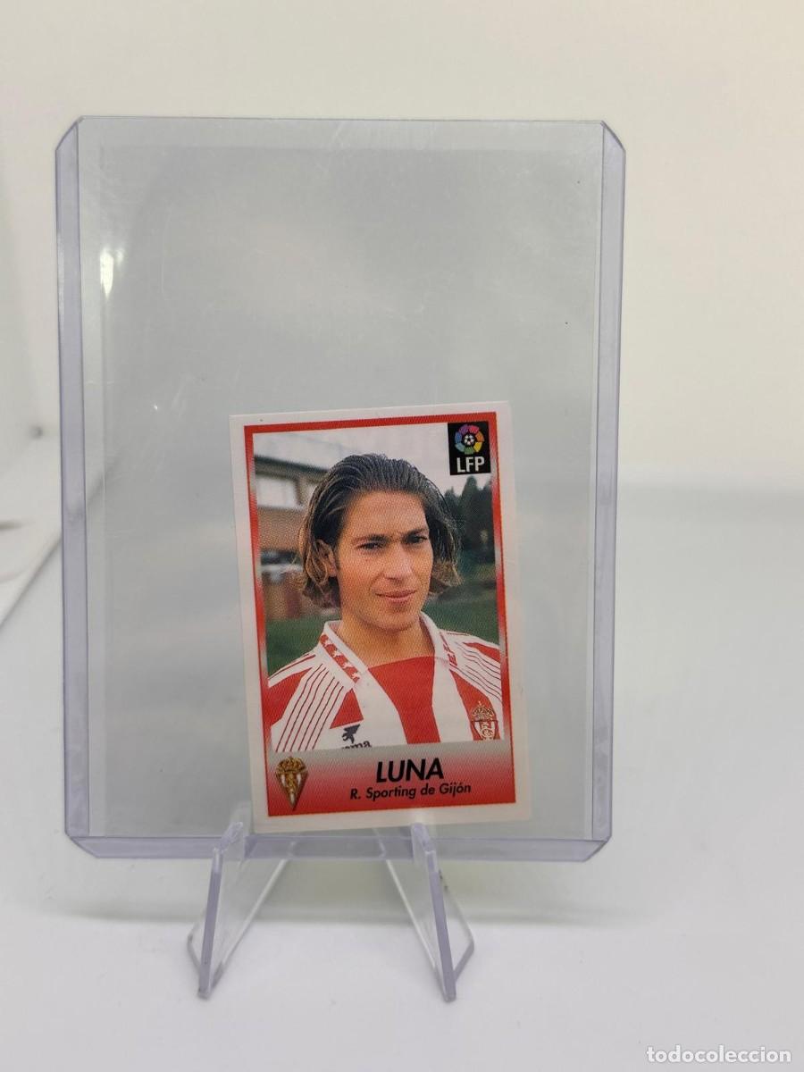 Football Stickers: Luna 115 Coloca Sporting Gijon Dificil Bollycao Futbol 96 97 1996 1997 sin pegar