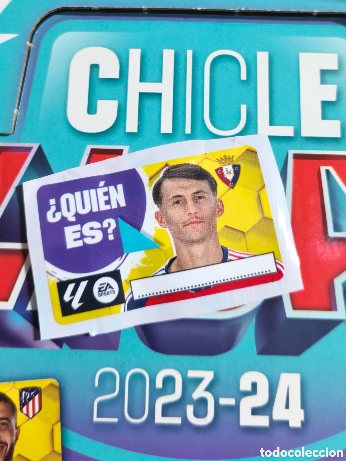 Cromos de f&uacute;tbol: Budimir &iquest;QUI&Eacute;N ES? chicle liga este 23/24 Osasuna
