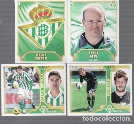 Cromos de f&uacute;tbol: CROMOS DE LIGA FUTBOL 2011/ 12 DE LA CASA ESTE Y PANINI DEL REAL BETIS ESCUDO N&ordm; 2A -12 - ENTRENADOR
