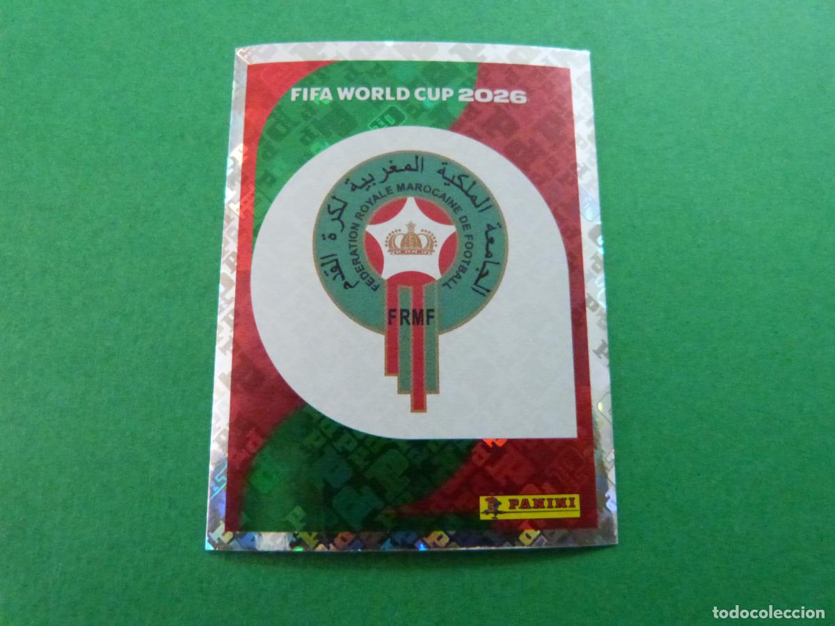 Cromos de f&uacute;tbol: CROMO FUTBOL ESCUDO MARRUECOS SIN PEGAR N&ordm; 1 MAR 1 MUNDIAL 2026 PANINI