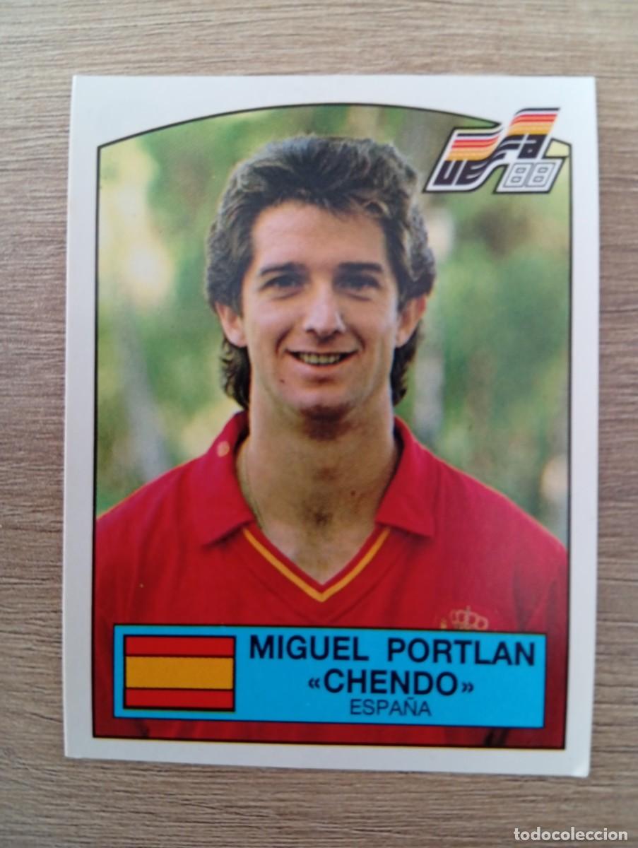 Cromos de f&uacute;tbol: MIGUEL PORTLAN CHENDO 135 ESPA&Ntilde;A EUROCOPA EURO 1988 88 ALEMANIA NUNCA PEGADO SIN PEGAR