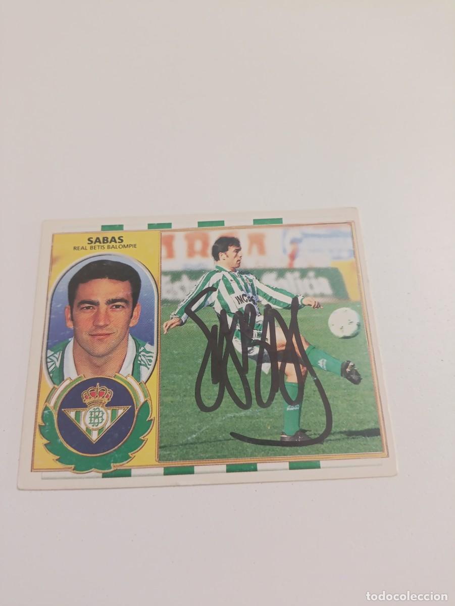 Cromos de f&uacute;tbol: Auto original de Sabas Betis