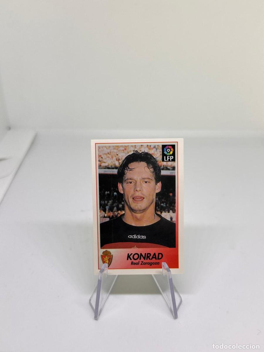 Fu&szlig;ball-Sticker: Konrad Fichaje 315 Zaragoza Dificil Bollycao Futbol 96 97 1996 1997 sin pegar