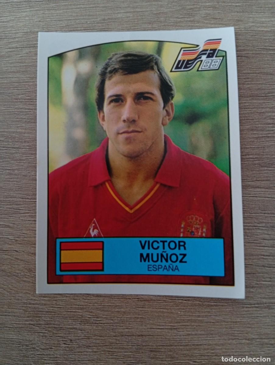 Cromos de f&uacute;tbol: VICTOR MU&Ntilde;OZ 141 ESPA&Ntilde;A EUROCOPA EURO 1988 88 ALEMANIA NUNCA PEGADO SIN PEGAR