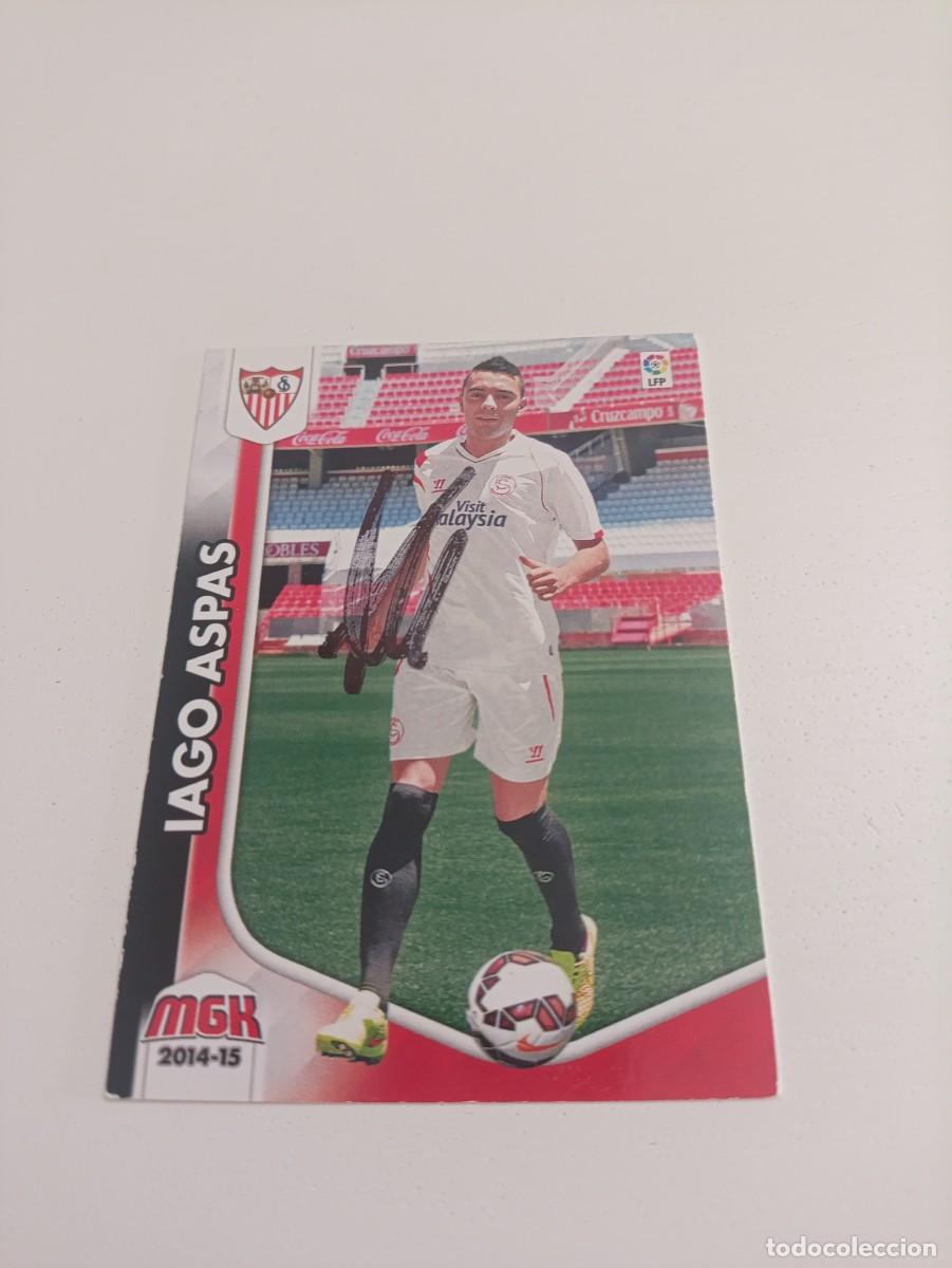 Cromos de f&uacute;tbol: Auto original de Iago aspas Sevilla