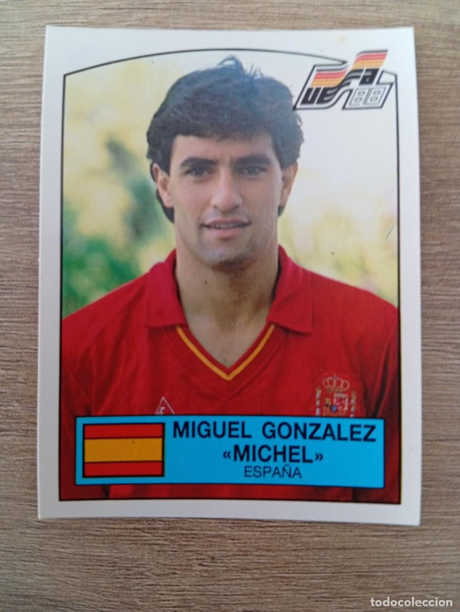 Cromos de f&uacute;tbol: MIGUEL GONZALEZ MICHEL 144 ESPA&Ntilde;A EUROCOPA EURO 1988 88 ALEMANIA NUNCA PEGADO SIN PEGAR