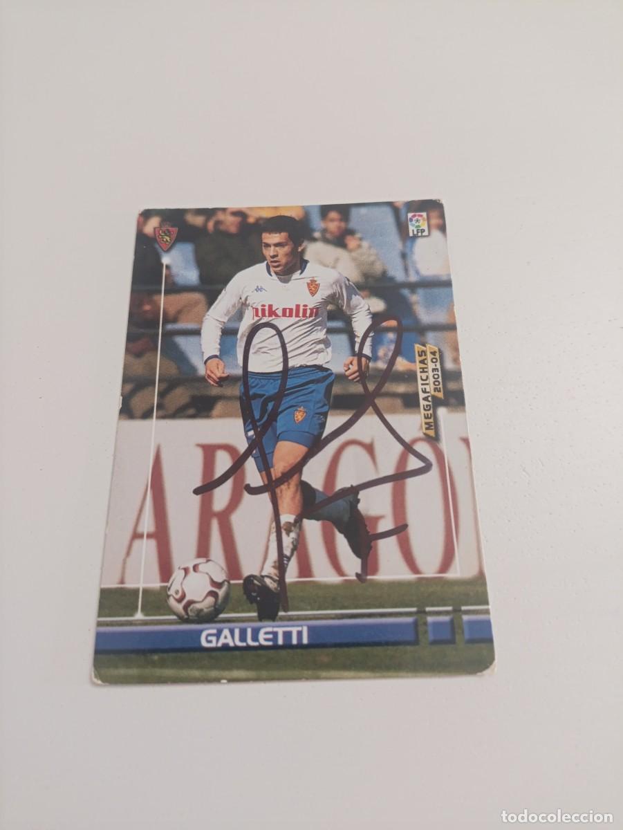 Cromos de f&uacute;tbol: Auto original de Galletti Zaragoza