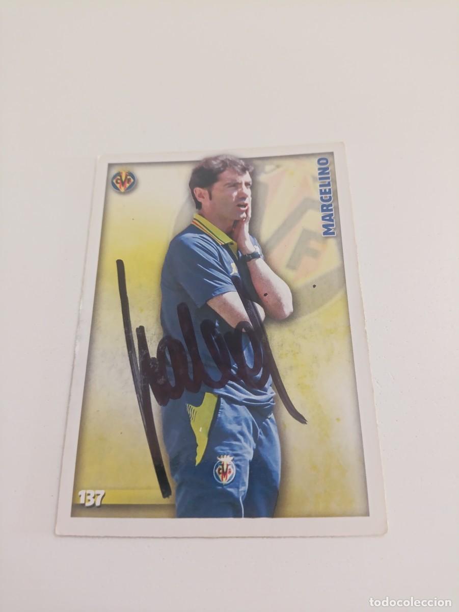 Cromos de f&uacute;tbol: Auto original de Marcelino Villarreal