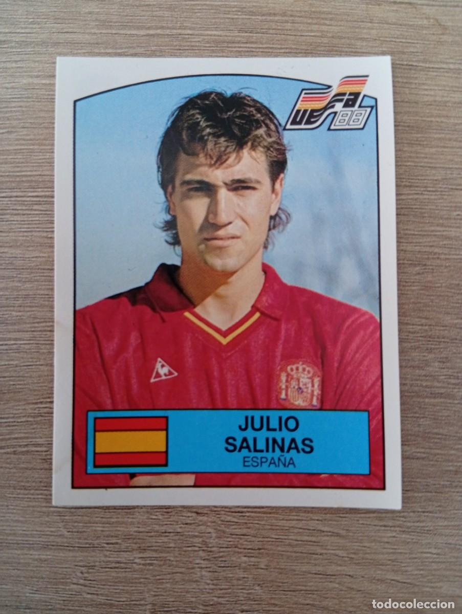 Cromos de f&uacute;tbol: JULIO SALINAS 150 ESPA&Ntilde;A EUROCOPA EURO 1988 88 ALEMANIA NUNCA PEGADO SIN PEGAR