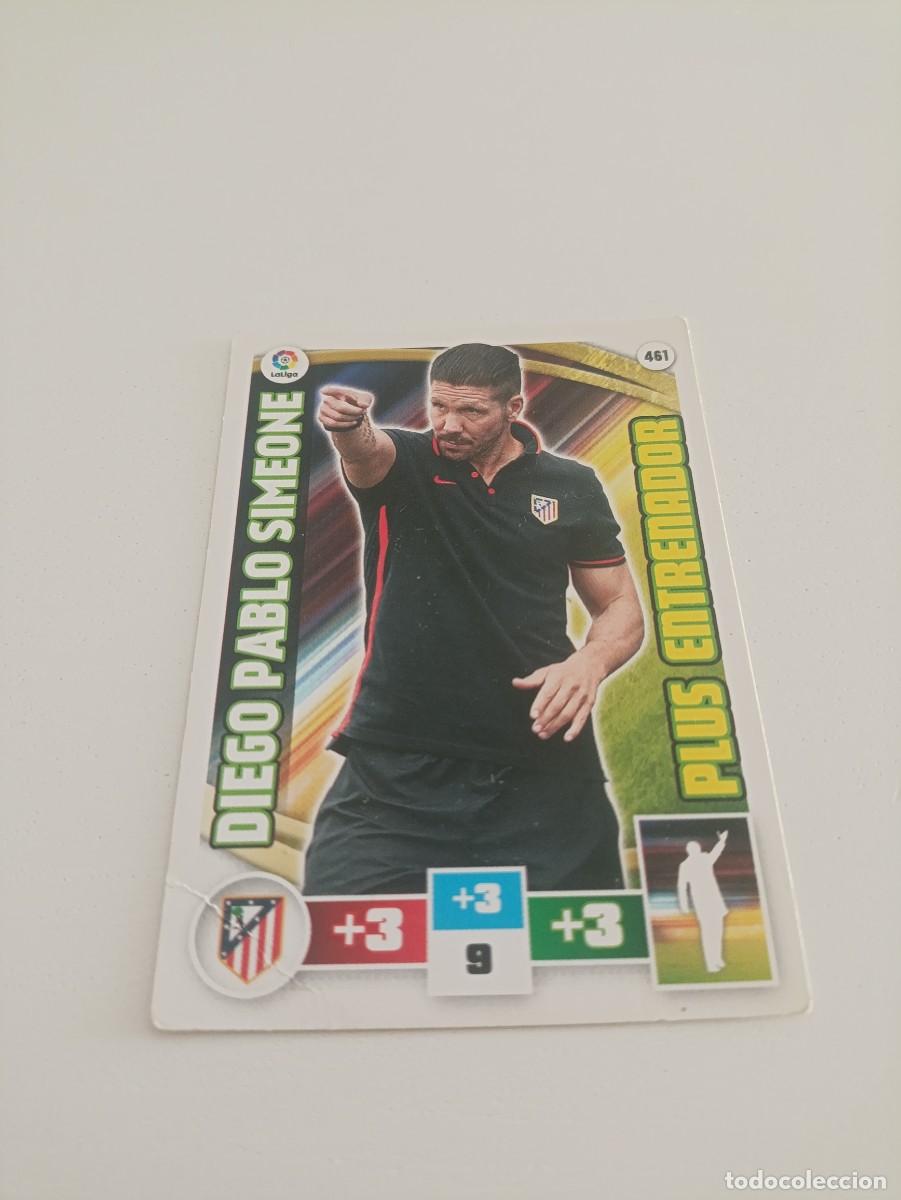 Cromos de f&uacute;tbol: Adrenalyn 2015/16 Simeone Atl&eacute;tico de Madrid