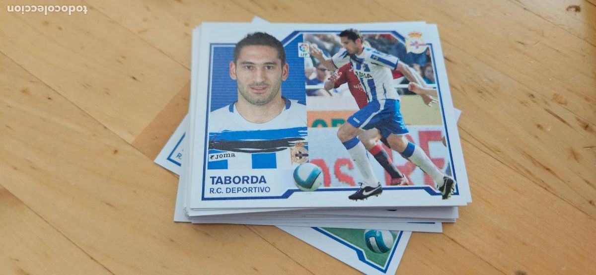 Cromos de f&uacute;tbol: Taborda - Deportivo - Liga Este 2007 2008 - 07 08 - Sin pegar - Trading Card
