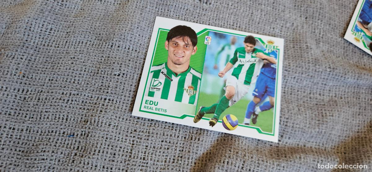 Cromos de f&uacute;tbol: Edu - Betis - Liga Este 2007 2008 - 07 08 - Sin pegar - Trading Card